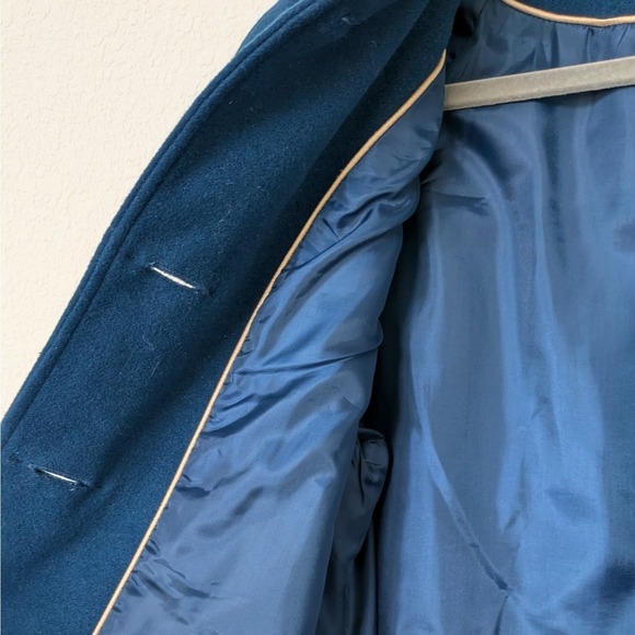 Preston & York Sapphire Blue Wool Blend Car Coat Womens Size 8 - Picture 4 of 9